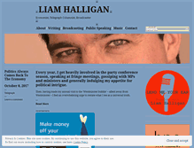 Tablet Screenshot of liamhalligan.com